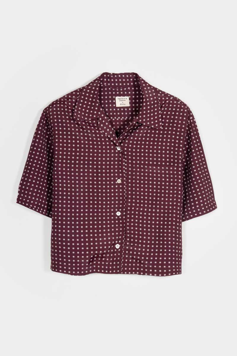 Camicia Donna Maniche Corte Viscosa Sveva - Inghirami x Rifò