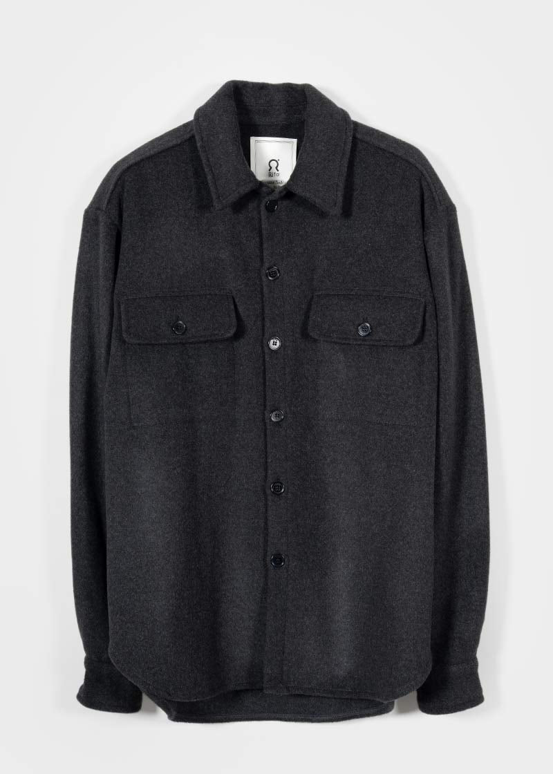 Overshirt Giacca Lana Donna e Uomo Unisex Lana Rigenerata - Rifò Lab Moda circolare made in Italy 