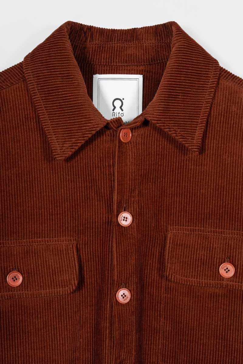 Giacca Camicia Velluto a Coste Cotone Robin - Rifò Lab Moda circolare made in Italy