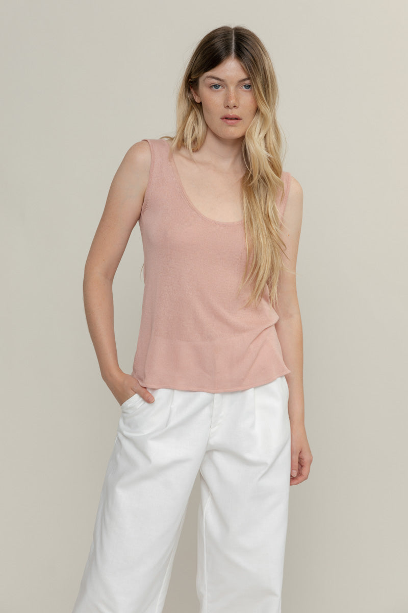 Top Donna Elegante Viscosa Valeria Rosa - Rifò