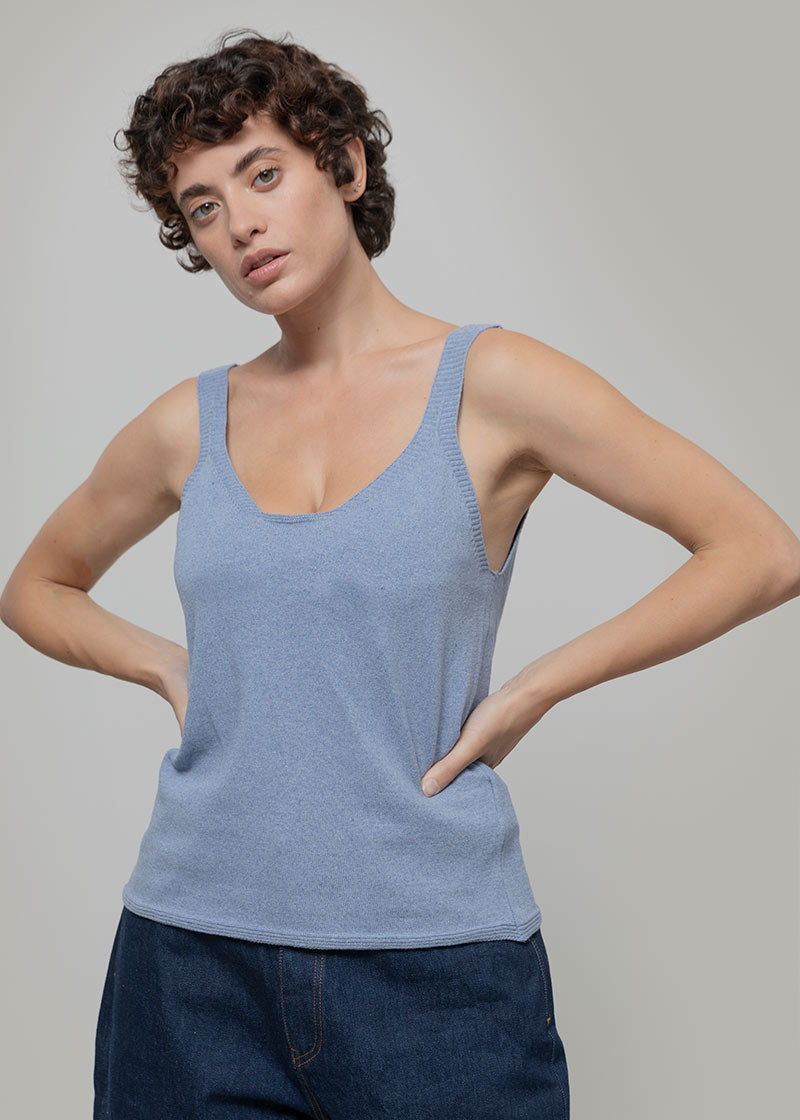 Canotta Donna Cotone Rigenerato Maila - Rifò Lab Moda circolare made in Italy