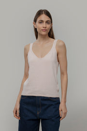 Canotta Donna Cotone Rigenerato Maila Rosa - Rifò Lab Moda circolare made in Italy
