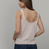 Canotta Donna Cotone Rigenerato Maila Rosa - Rifò Lab Moda circolare made in Italy