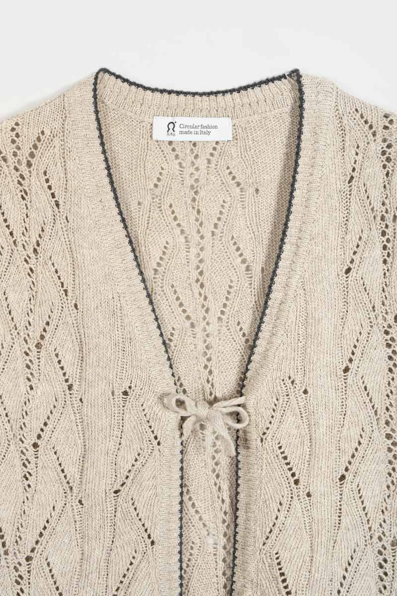 Gilet in Maglia Smanicato Donna Cotone Vania - Rifò
