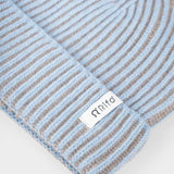 Beanie Cappello Uomo e Donna Cashmere Verde Azzurro Teo - Rifò Lab Moda circolare made in Italy