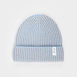 Beanie Cappello Uomo e Donna Cashmere Verde Azzurro Teo - Rifò Lab Moda circolare made in Italy