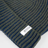 Beanie Cappello Uomo e Donna Cashmere Verde Blu Marrone Teo - Rifò Lab Moda circolare made in Italy