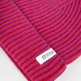 Beanie Cappello Uomo e Donna Cashmere Fucsia Teo - Rifò Lab Moda circolare made in Italy