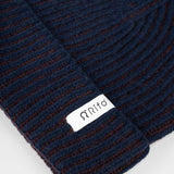 Beanie Cappello Uomo e Donna Cashmere Blu Teo - Rifò Lab Moda circolare made in Italy