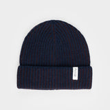 Beanie Cappello Uomo e Donna Cashmere Blu Teo - Rifò Lab Moda circolare made in Italy