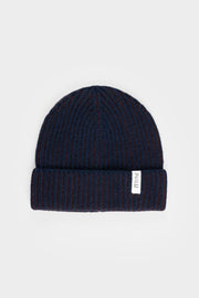 Beanie Cappello Uomo e Donna Cashmere Blu Teo - Rifò Lab Moda circolare made in Italy