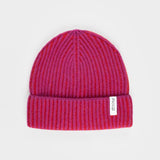 Beanie Cappello Uomo e Donna Cashmere Fucsia Teo - Rifò Lab Moda circolare made in Italy