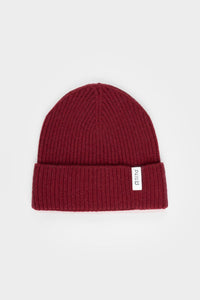 Cappello Uomo e Donna Cashmere Rosso Marcello - Rifò Lab Moda circolare made in Italy