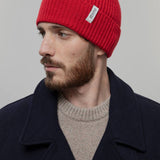 Cappello Uomo e Donna Cashmere Rosso Marcello - Rifò Lab Moda circolare made in Italy