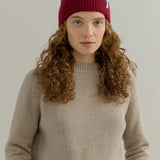 Cappello Uomo e Donna Cashmere Rosso Marcello - Rifò Lab Moda circolare made in Italy