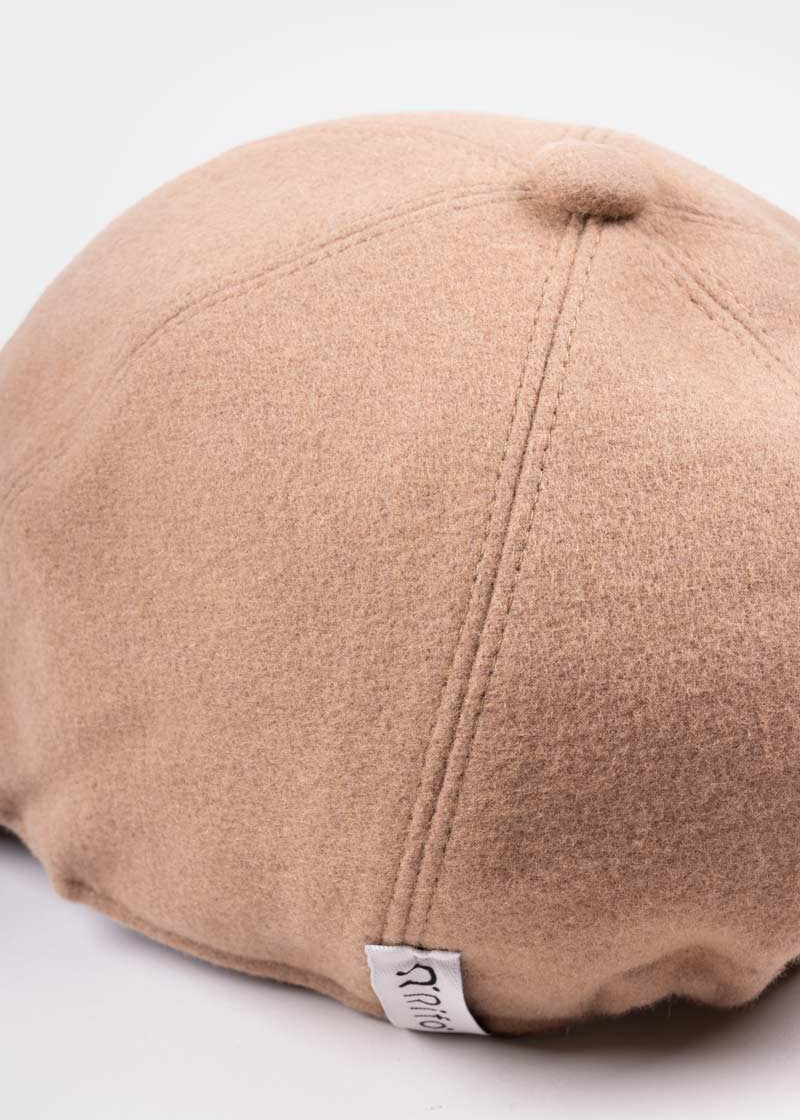 Cappello Baseball Panno Lana Rigenerata Ted Beige