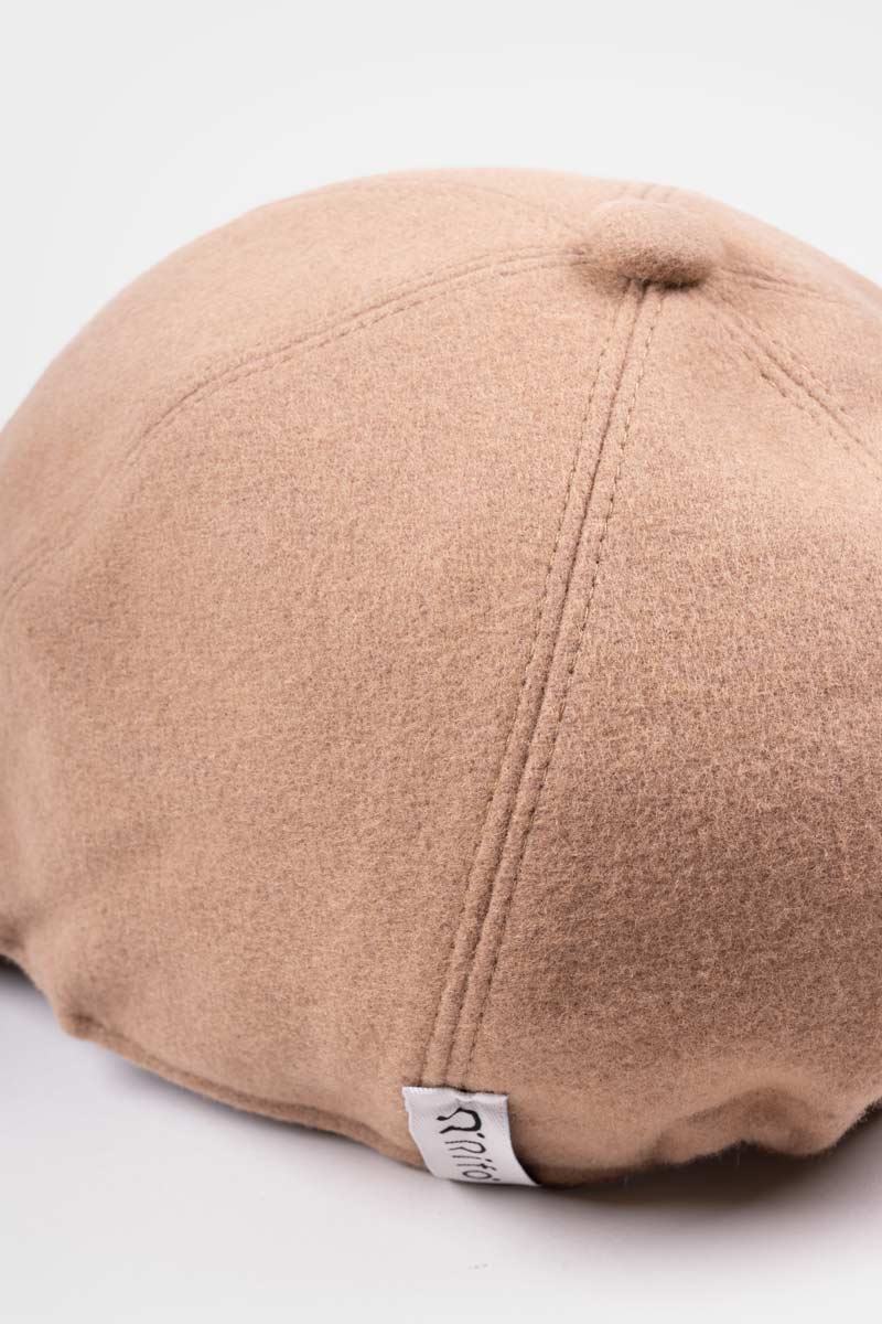 Cappello Baseball Panno Lana Rigenerata Ted Beige