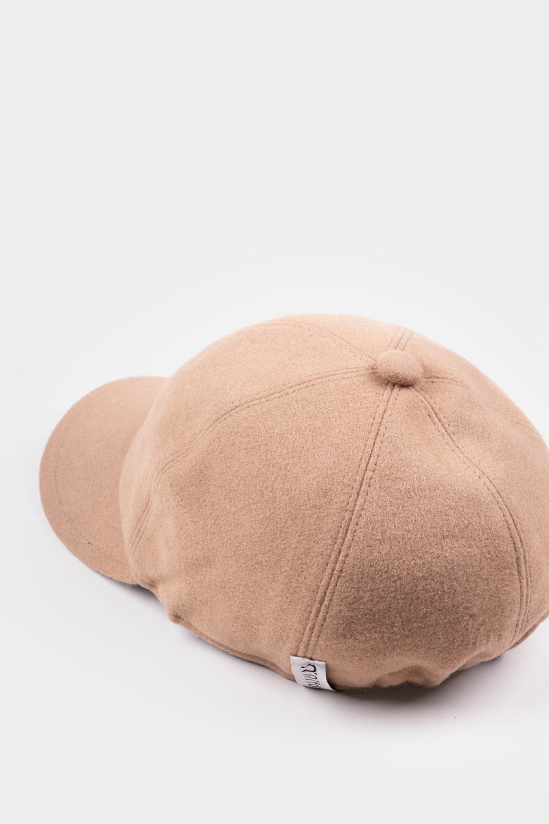 Cappello Baseball Panno Lana Rigenerata Ted Beige