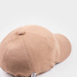 Cappello baseball lana beige