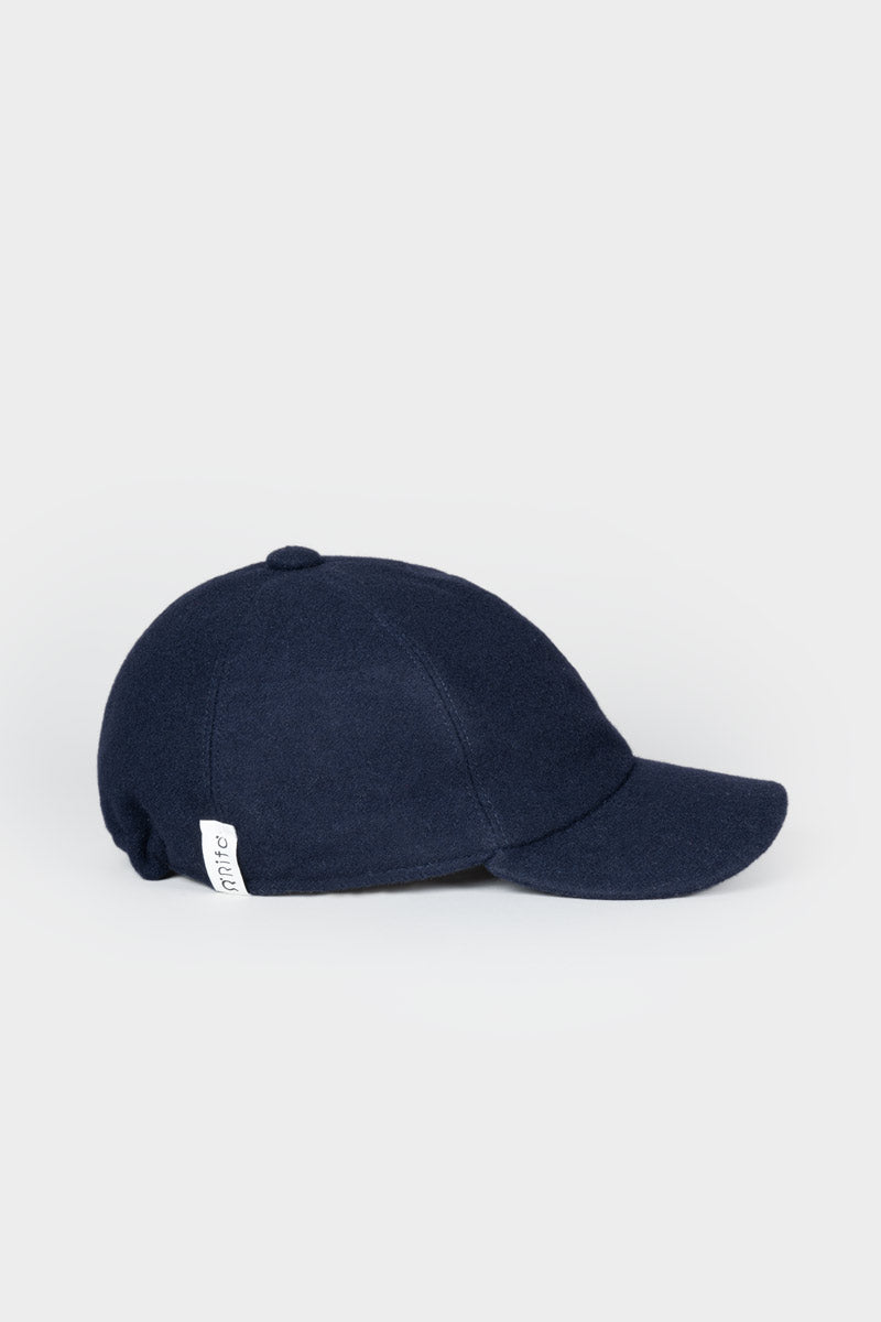 Blu Marina | Cappello baseball lana rigenerata