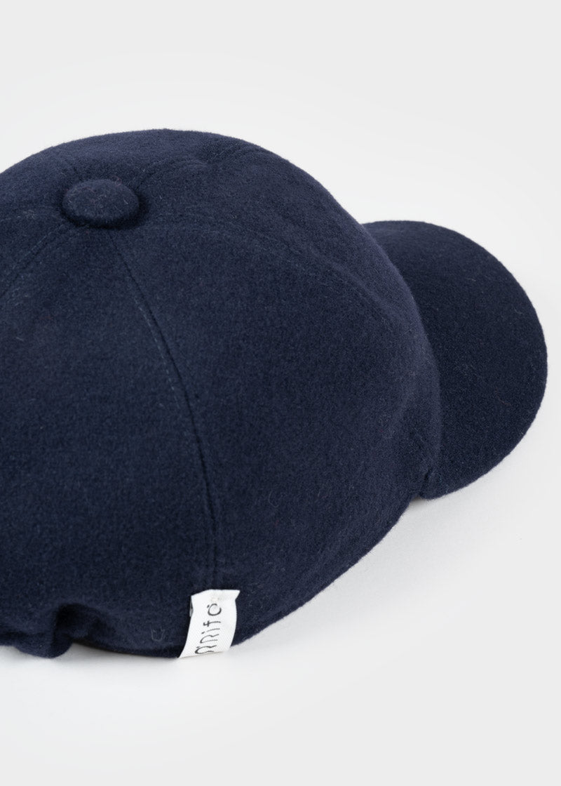 Blu Marina | Cappello baseball lana rigenerata