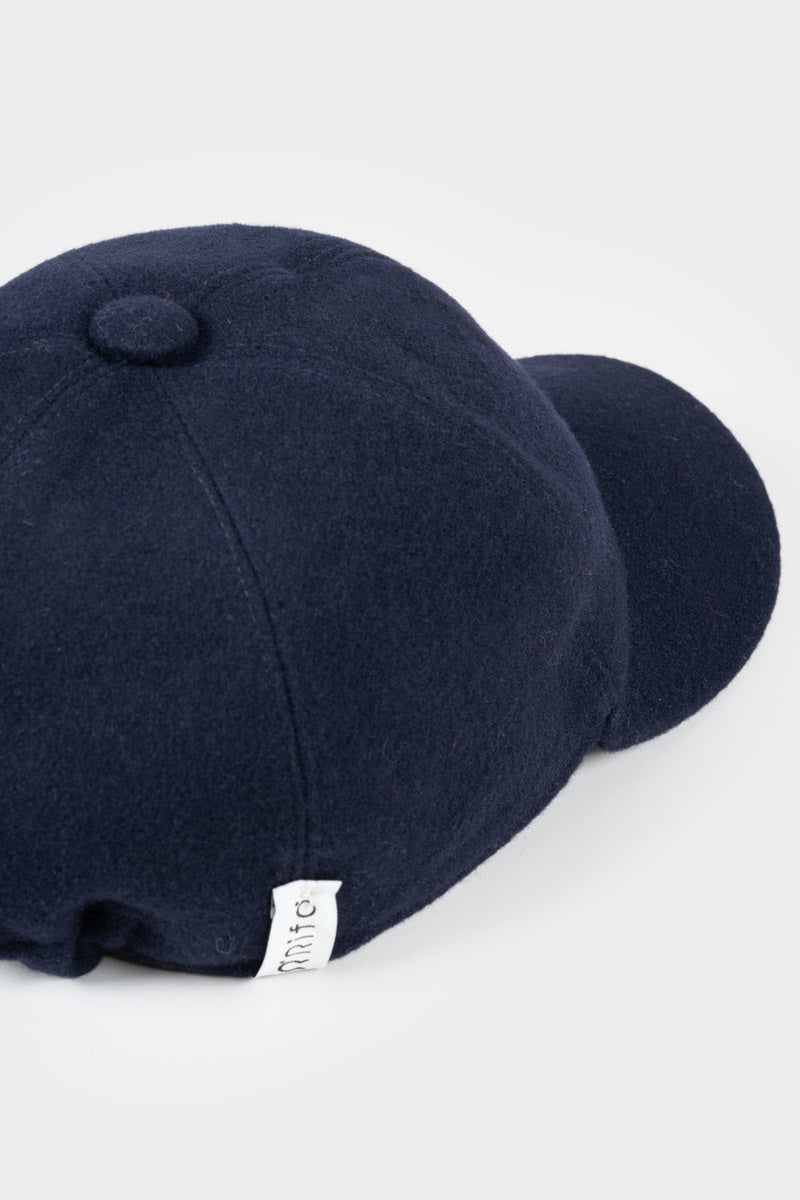 Blu Marina | Cappello baseball lana rigenerata