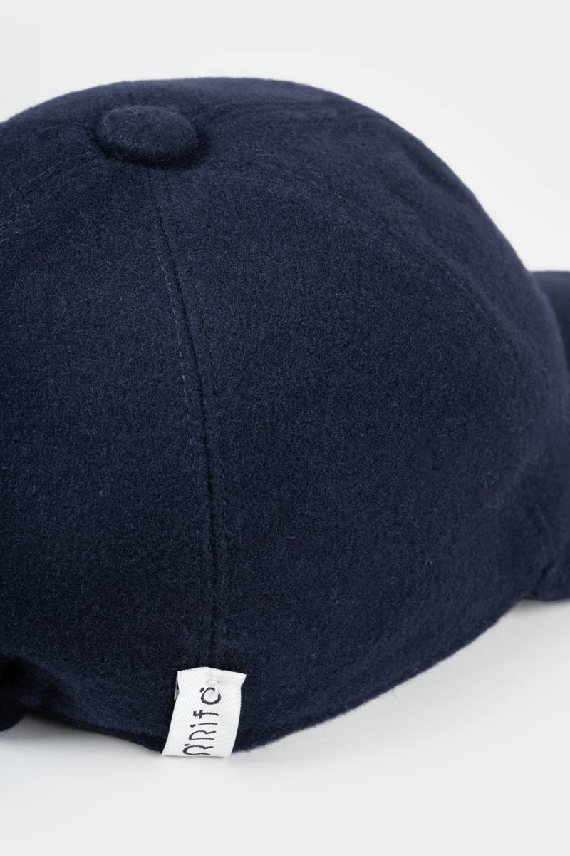 Blu Marina | Cappello baseball lana rigenerata