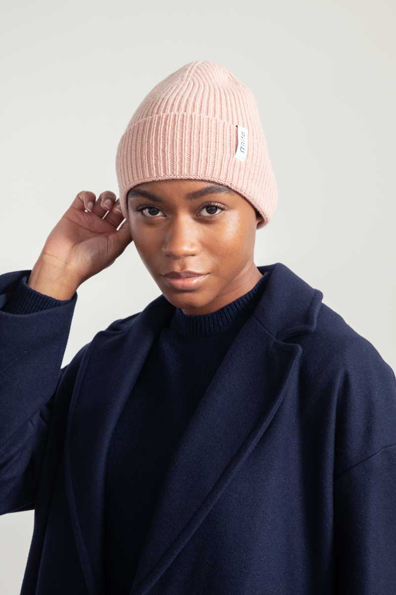 Rosa Quarzo | Cappello cashmere rigenerato