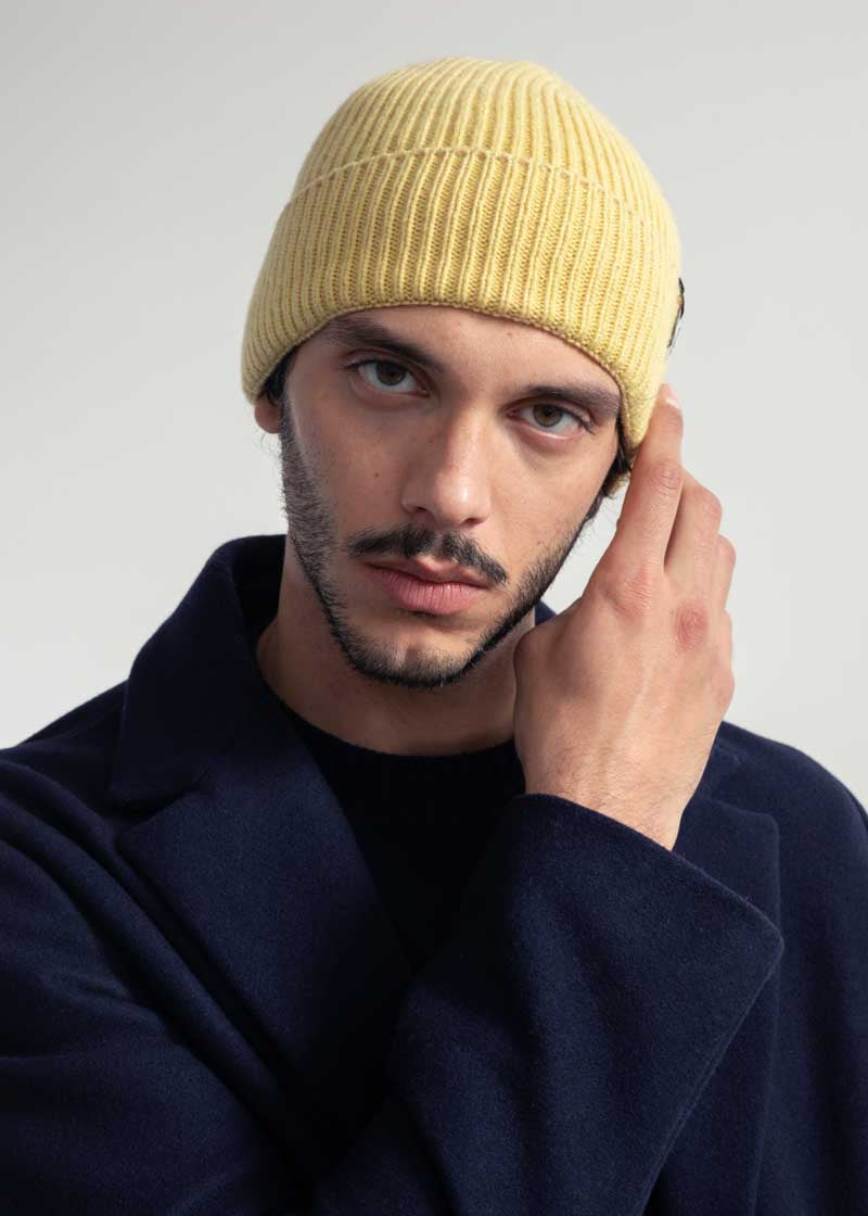 Giallo Cedro | Cappello cashmere rigenerato