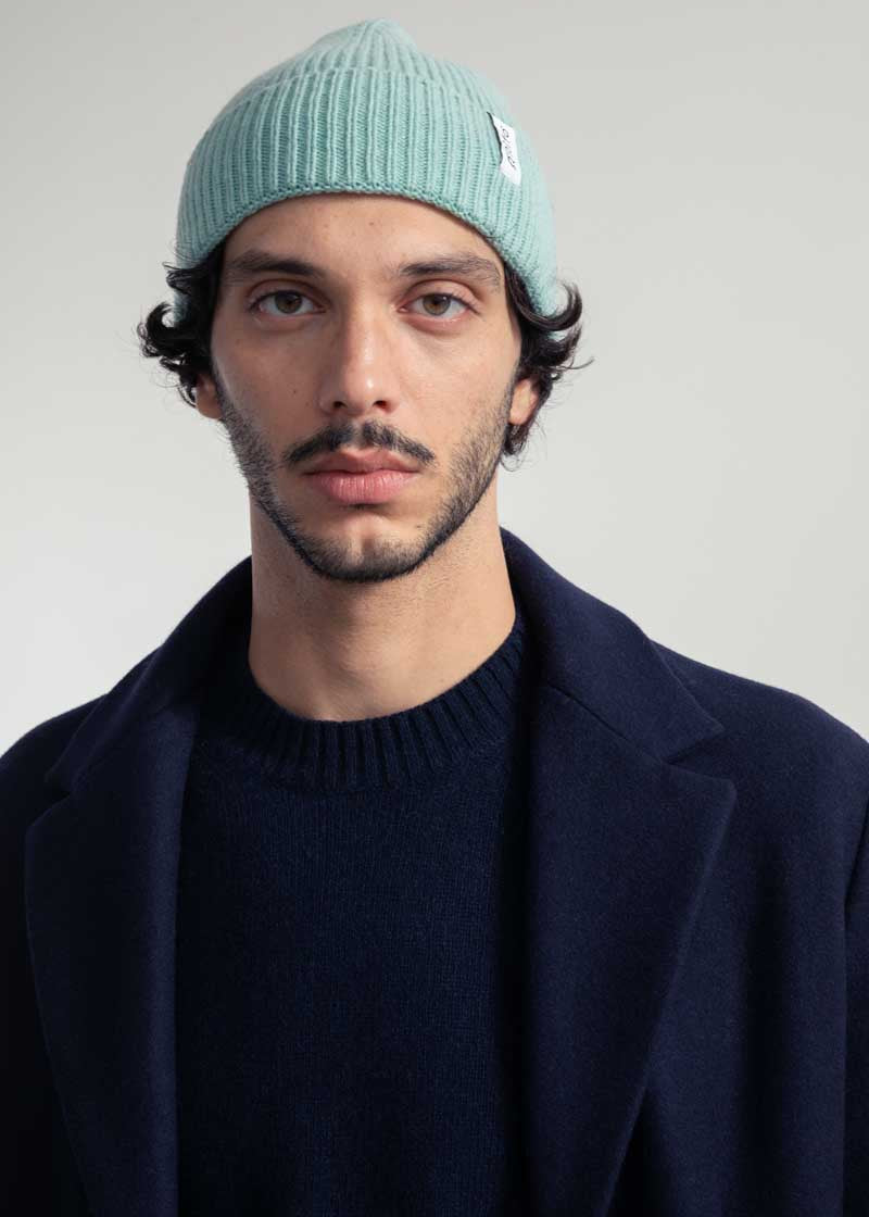 Verde Menta | Cappello cashmere rigenerato