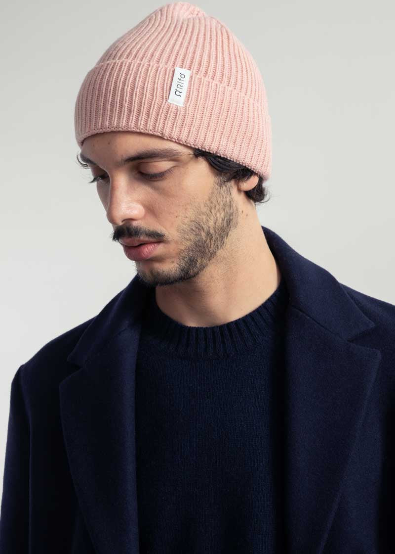 Rosa Quarzo | Cappello cashmere rigenerato