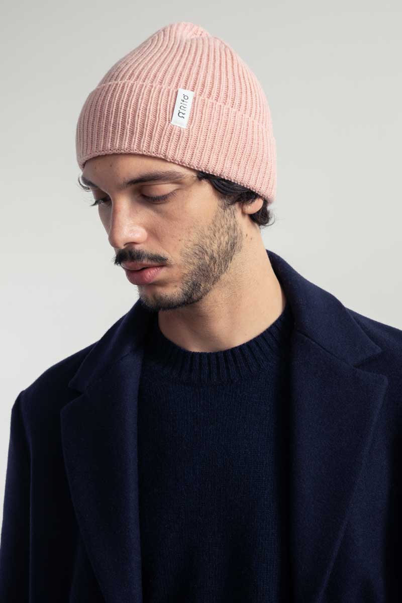 Rosa Quarzo | Cappello cashmere rigenerato