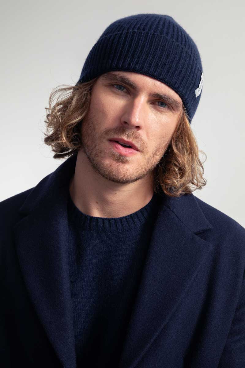 Blu Mora | Cappello cashmere rigenerato