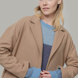 Beige Cammello | Cappotto lana rigenerata