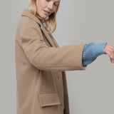 Beige Cammello | Cappotto lana rigenerata