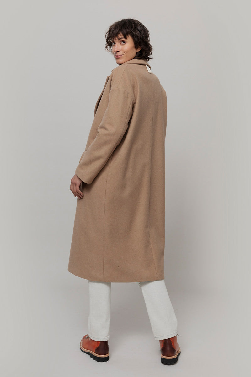 Cappotto Lungo Donna Lana Rigenerata Mara