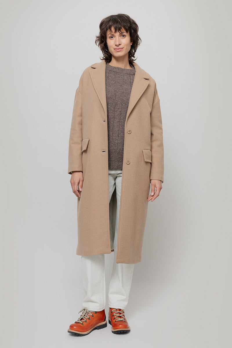 Cappotto Lungo Donna Lana Rigenerata Mara