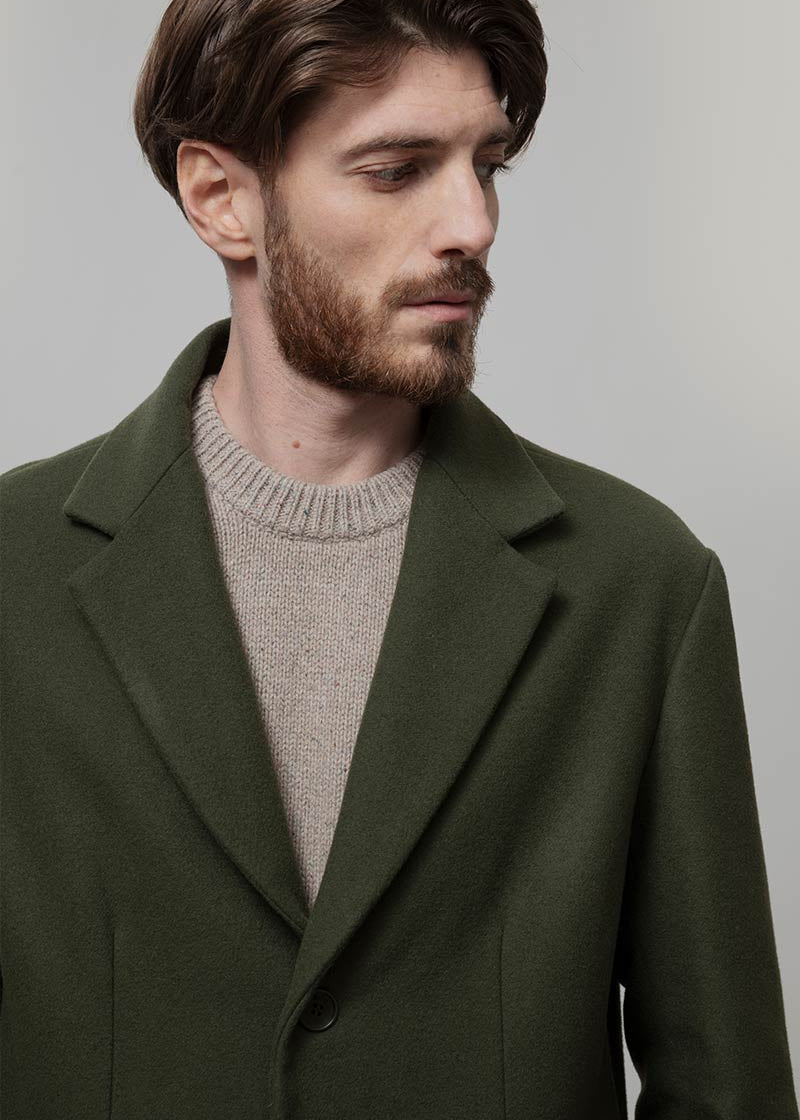 Cappotto Lungo Uomo Lana Rigenerata Gilberto