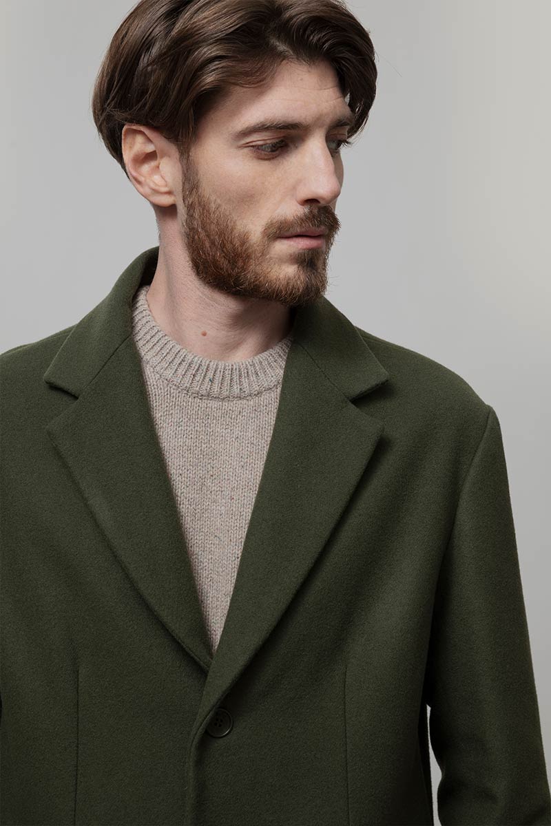 Cappotto Lungo Uomo Lana Rigenerata Gilberto