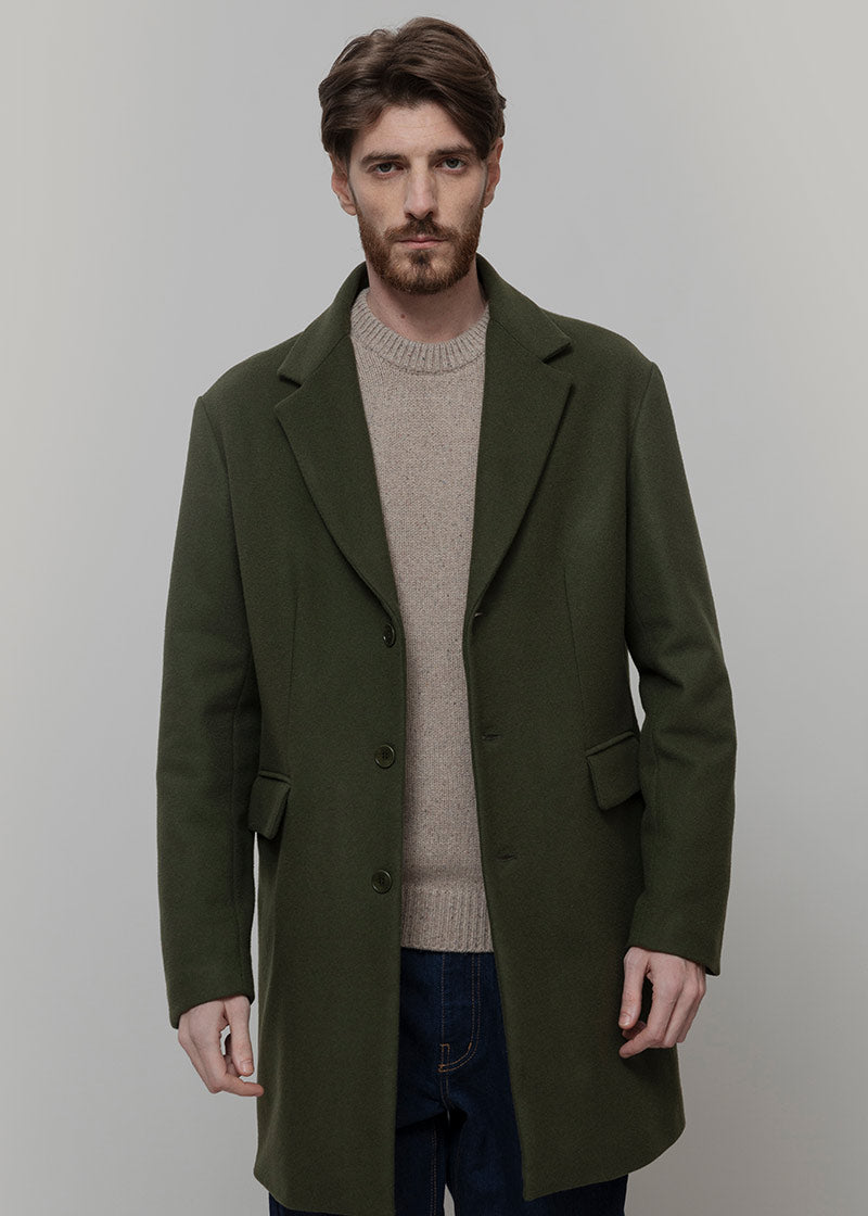 Cappotto Lungo Uomo Lana Rigenerata Gilberto