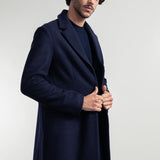 Blu Marina | Cappotto Uomo Lana Rigenerata Gilberto