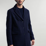 Blu Marina | Cappotto Uomo Lana Rigenerata Gilberto