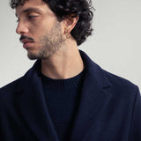 Blu Marina | Cappotto Uomo Lana Rigenerata Gilberto