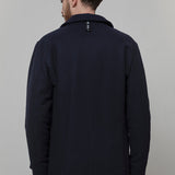 Blu Marina | Cappotto uomo peacot lana rigenerata