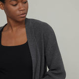 Grigio Antracite | Cardigan Donna Cotone Rigenerato Irma