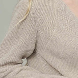 Cardigan Donna Cotone Rigenerato Aspasia Beige