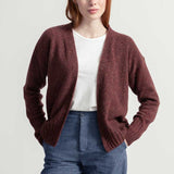 Cardigan Donna Cashmere Rigenerato Paloma Arancio