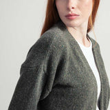 Cardigan Donna Cashmere Rigenerato Paloma Verde