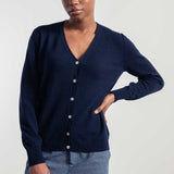 Cardigan Donna Light Cashmere Rigenerato Letizia Blu