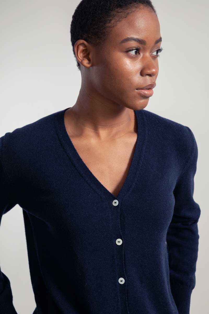 Light navy cardigan best sale